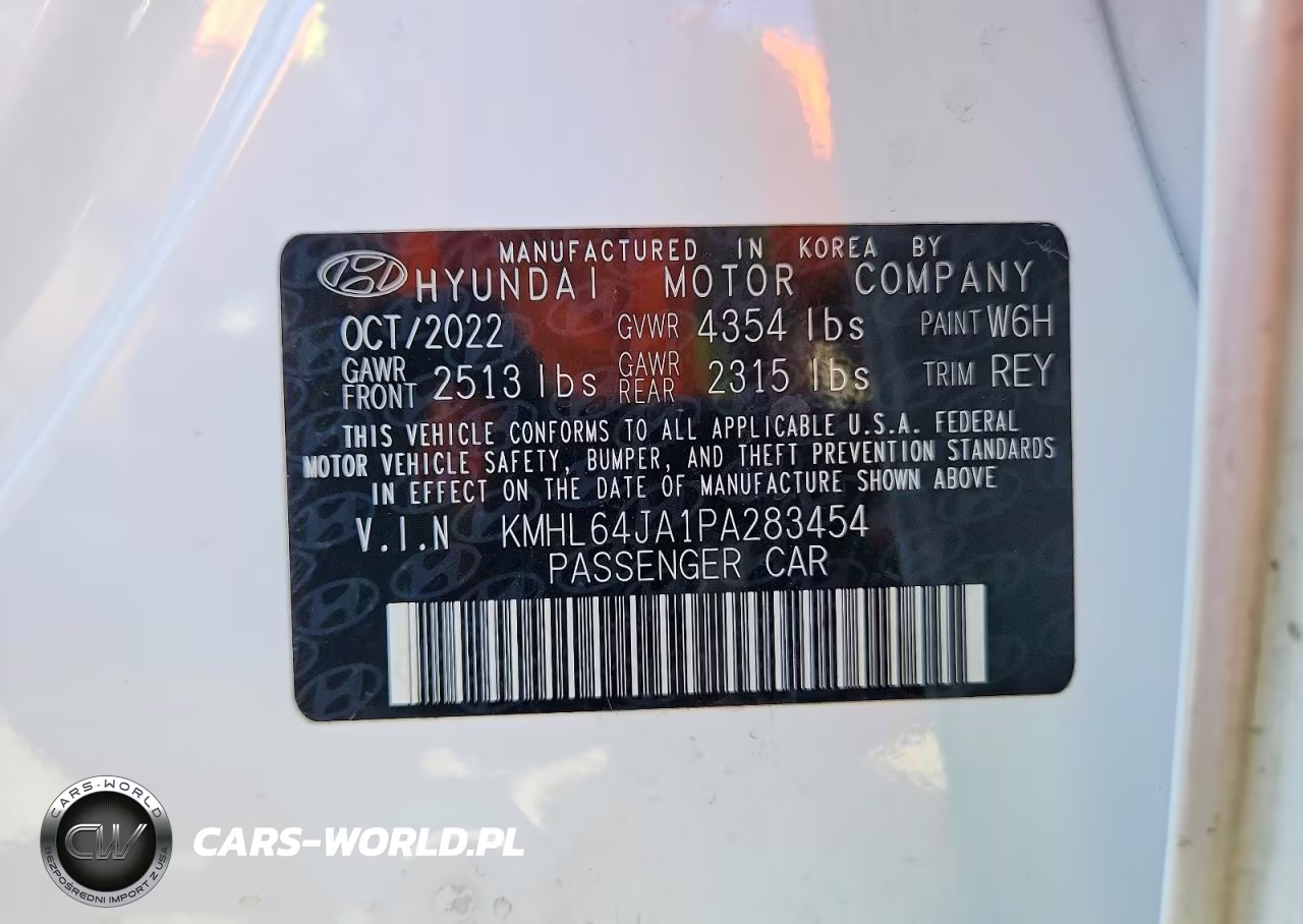 2023 Hyundai Sonata Sel VIN:KMHL64JA1PA283454 - 12