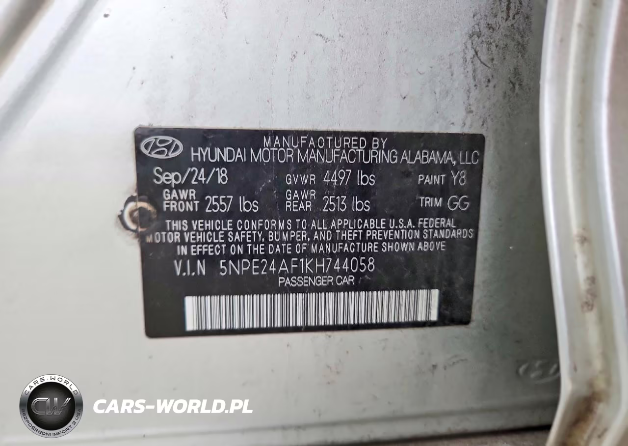 2019 Hyundai Sonata Se VIN:5NPE24AF1KH744058 - 13
