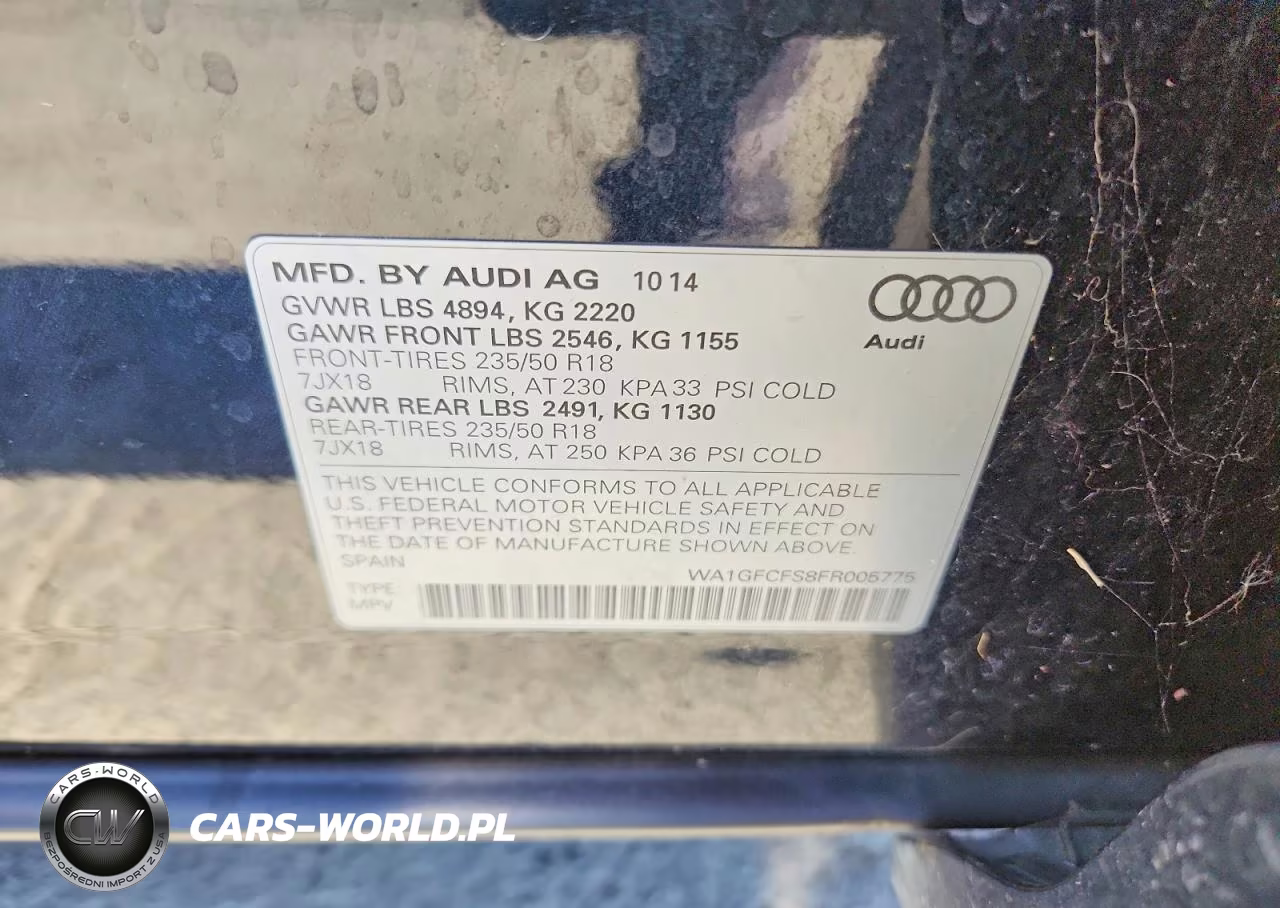 2015 Audi Q3 Prestige VIN:WA1GFCFS8FR005775 - 13