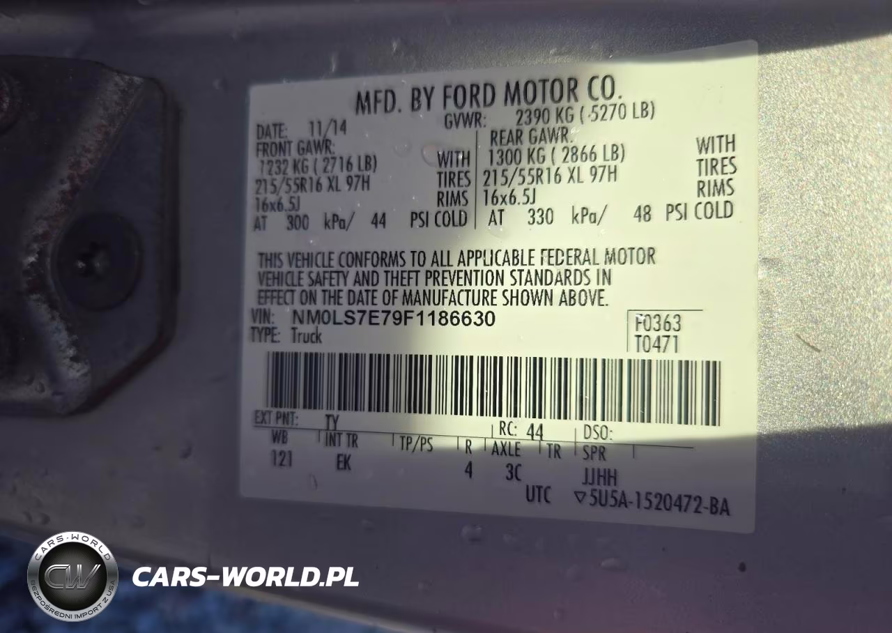 2015 Ford Transit Connect Xl Delivery Van VIN:NM0LS7E79F1186630 - 14