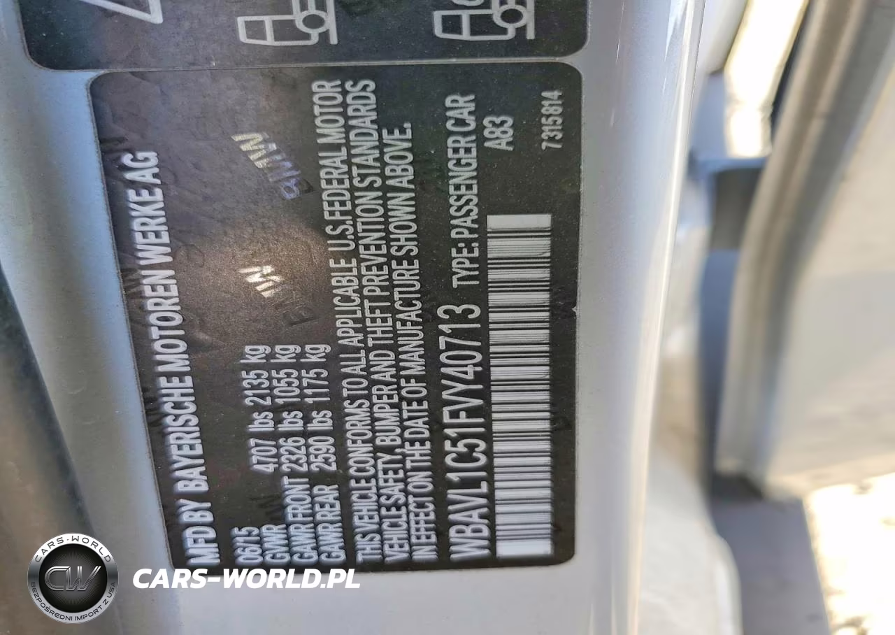 2015 BMW X1 xDrive28I VIN:WBAVL1C51FVY40713 - 13
