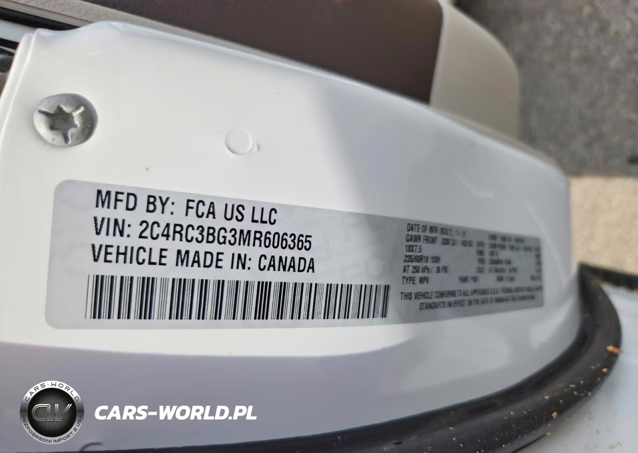 2021 Chrysler Pacifica Touring L VIN:2C4RC3BG3MR606365 - 13