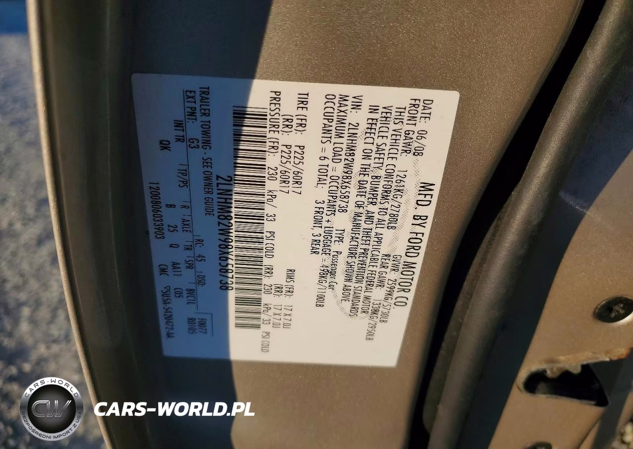 2008 Lincoln Town Car Signature Limited VIN:2LNHM82W98X658738 - 12