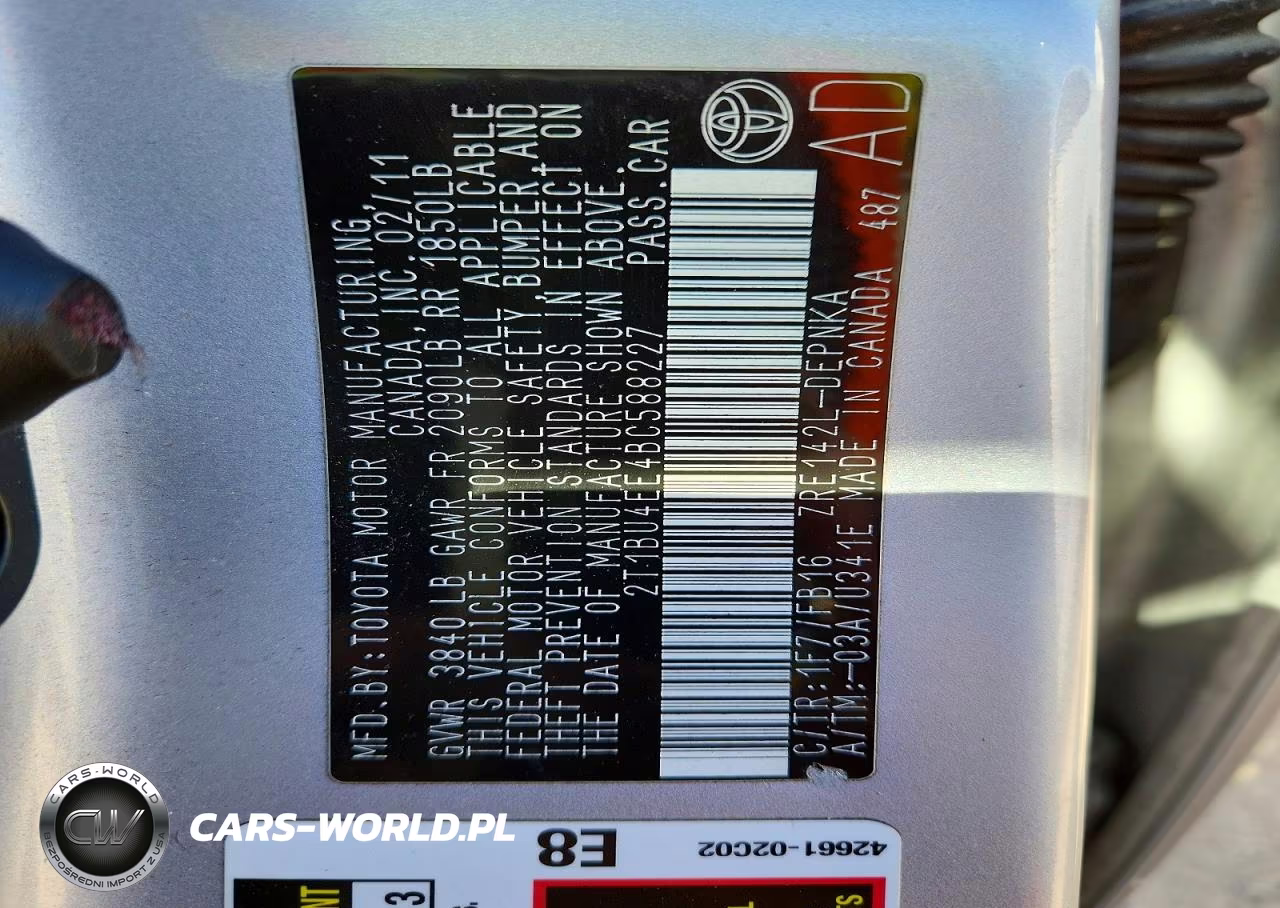 2011 Toyota Corolla Le VIN:2T1BU4EE4BC588227 - 12