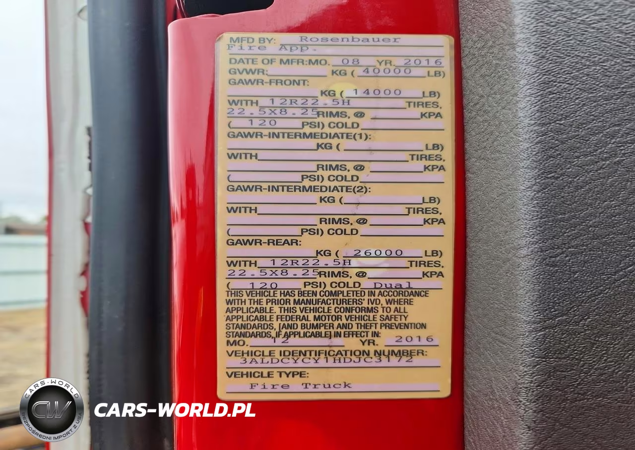 2017 Freightliner Business Class M2 Pumper Fire Truck VIN:3ALDCYCY1HDJC3172 - 12