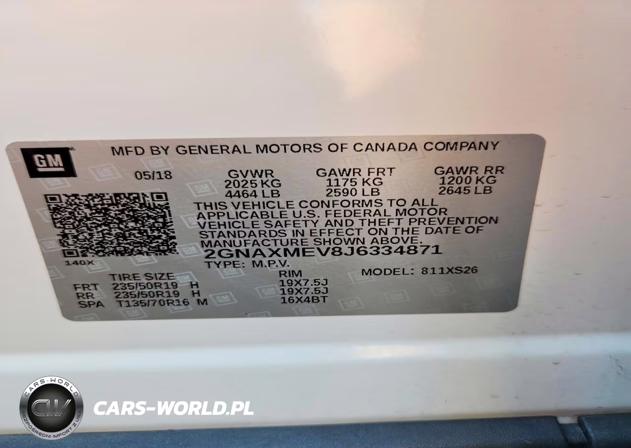 2018 Chevrolet Equinox Premier VIN:2GNAXMEV8J6334871 - 13