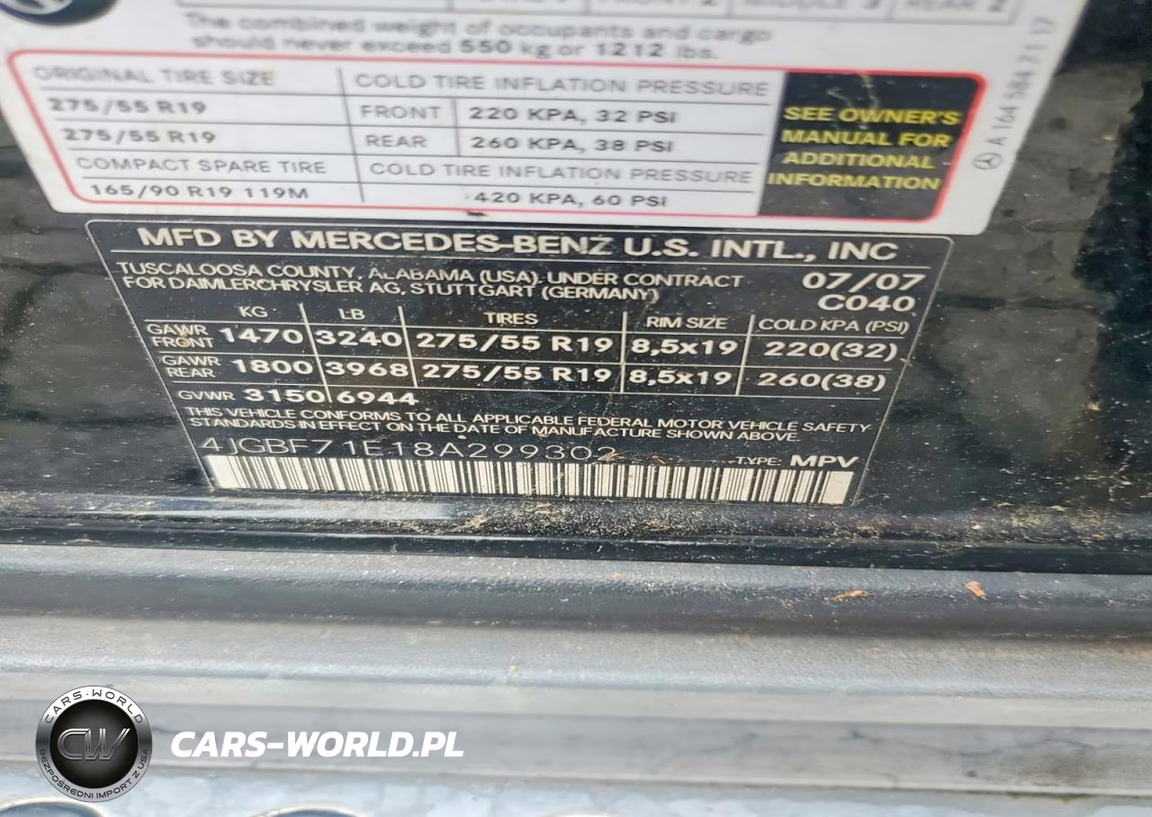 2008 Mercedes-Benz Gl 450 4Matic VIN:4JGBF71E18A299302 - 12