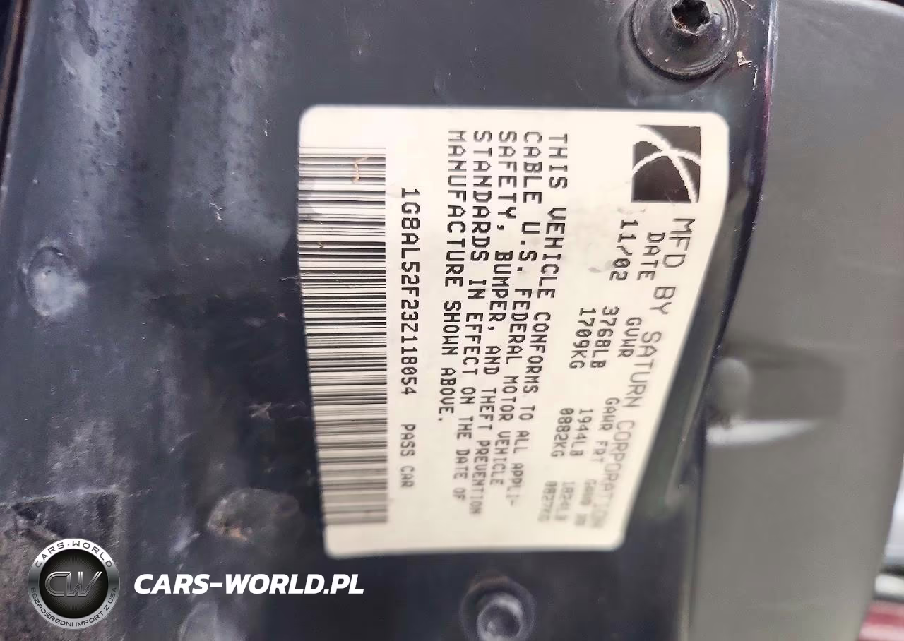 2003 Saturn Ion Level 3 VIN:1G8AL52F23Z118054 - 12