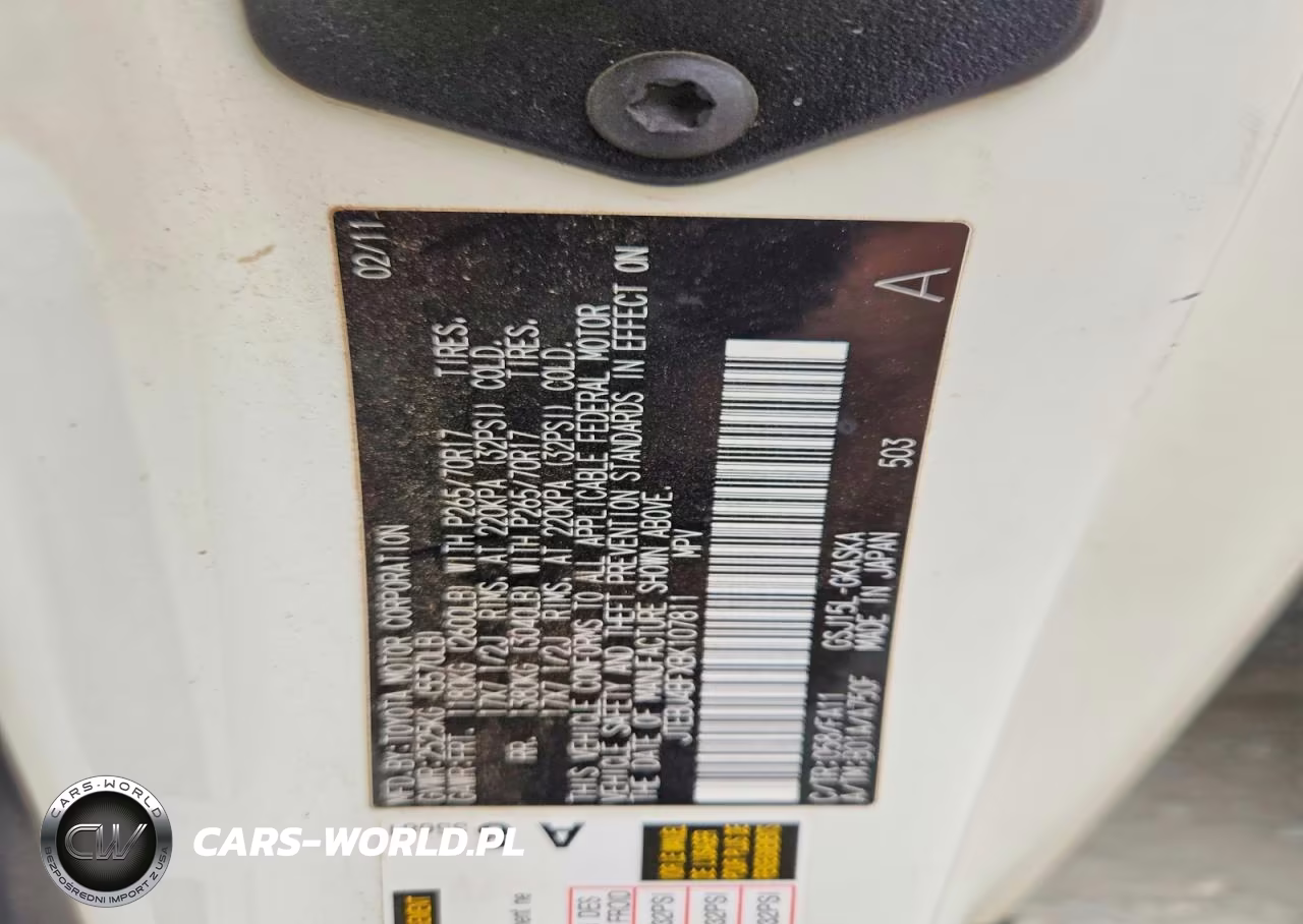 2011 Toyota Fj Cruiser Base VIN:JTEBU4BFXBK107811 - 13