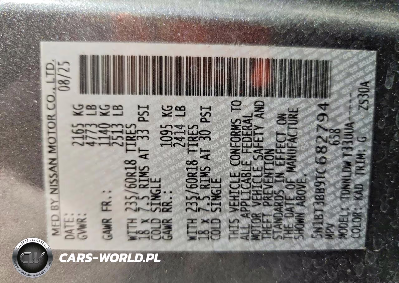 2026 Nissan Rogue Sv VIN:5N1BT3BB9TC682794 - 13