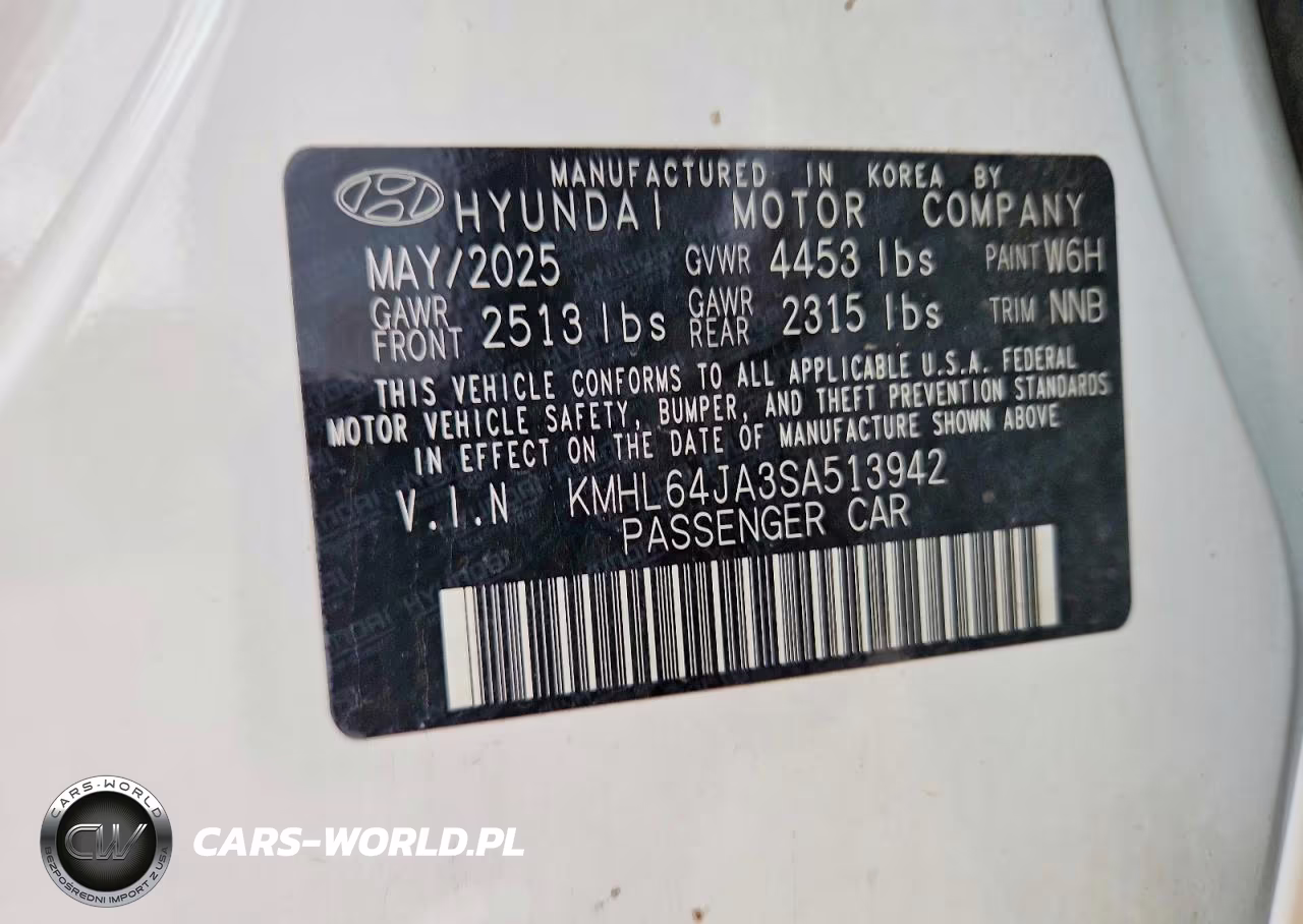 2025 Hyundai Sonata Sel VIN:KMHL64JA3SA513942 - 12