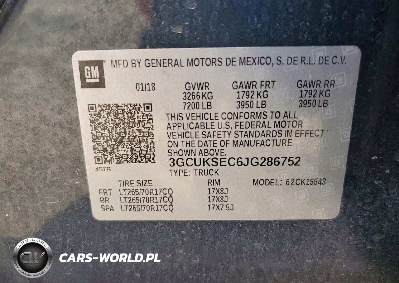 2018 Chevrolet Silverado K1500 Ltz VIN:3GCUKSEC6JG286752 - 12