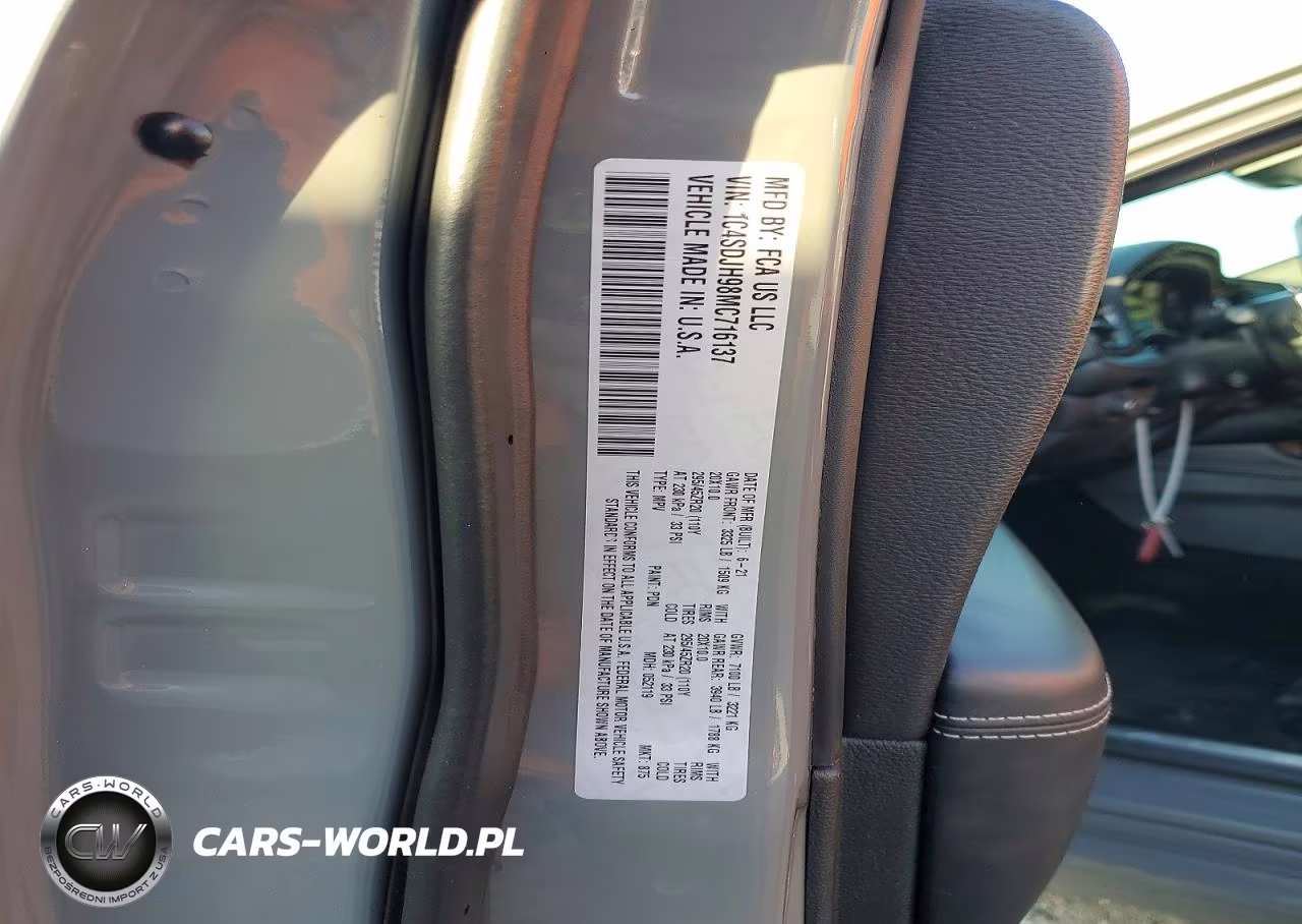 2021 Dodge Durango Srt Hellcat Awd VIN:1C4SDJH98MC716137 - 13