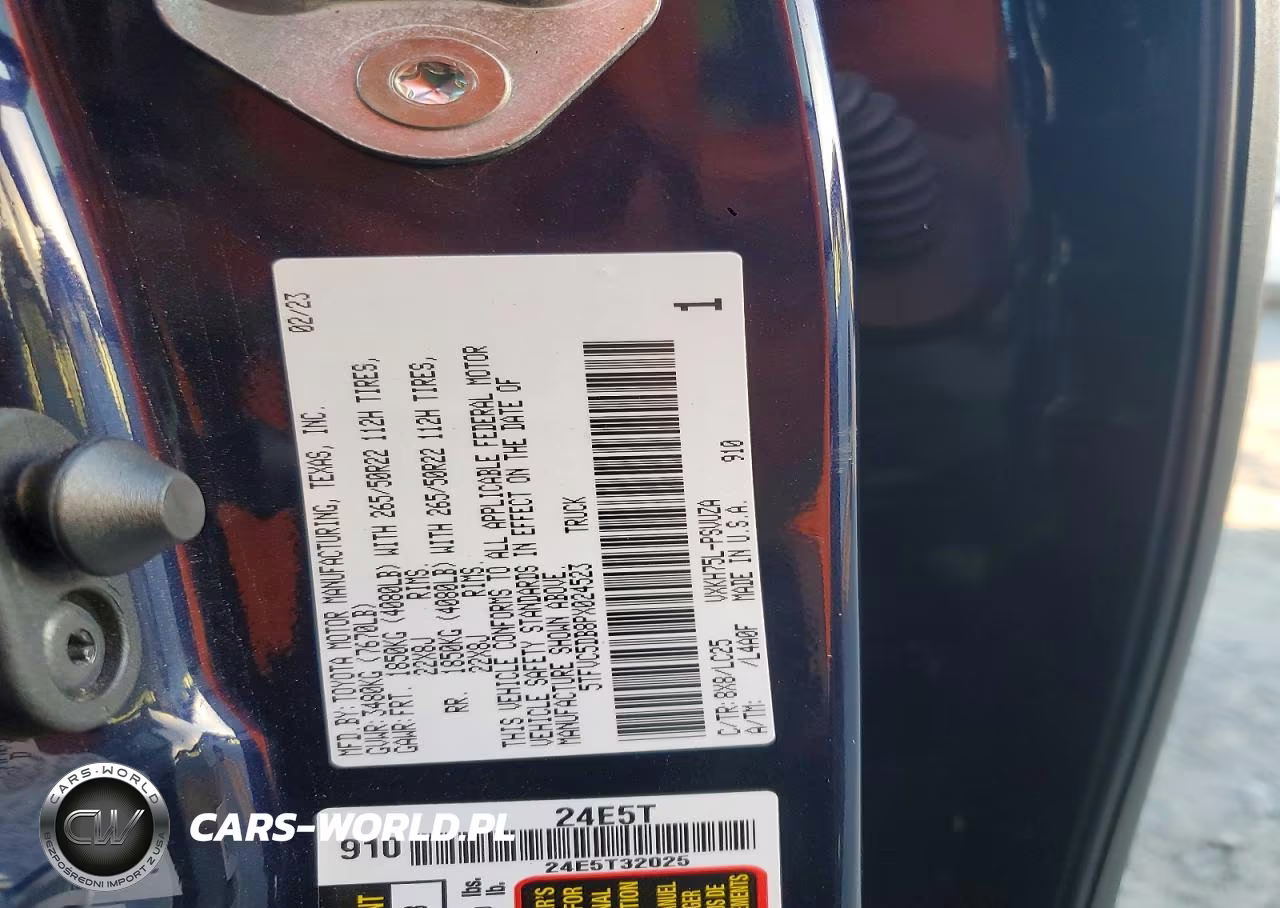 2023 TOYOTA TUNDRA HYBRID CAPSTONE VIN:5TFVC5DB8PX024523 - 12