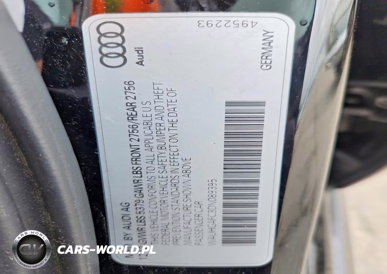 2013 Audi A6 Prestige VIN:WAUHGAFC3DN089395 - 12