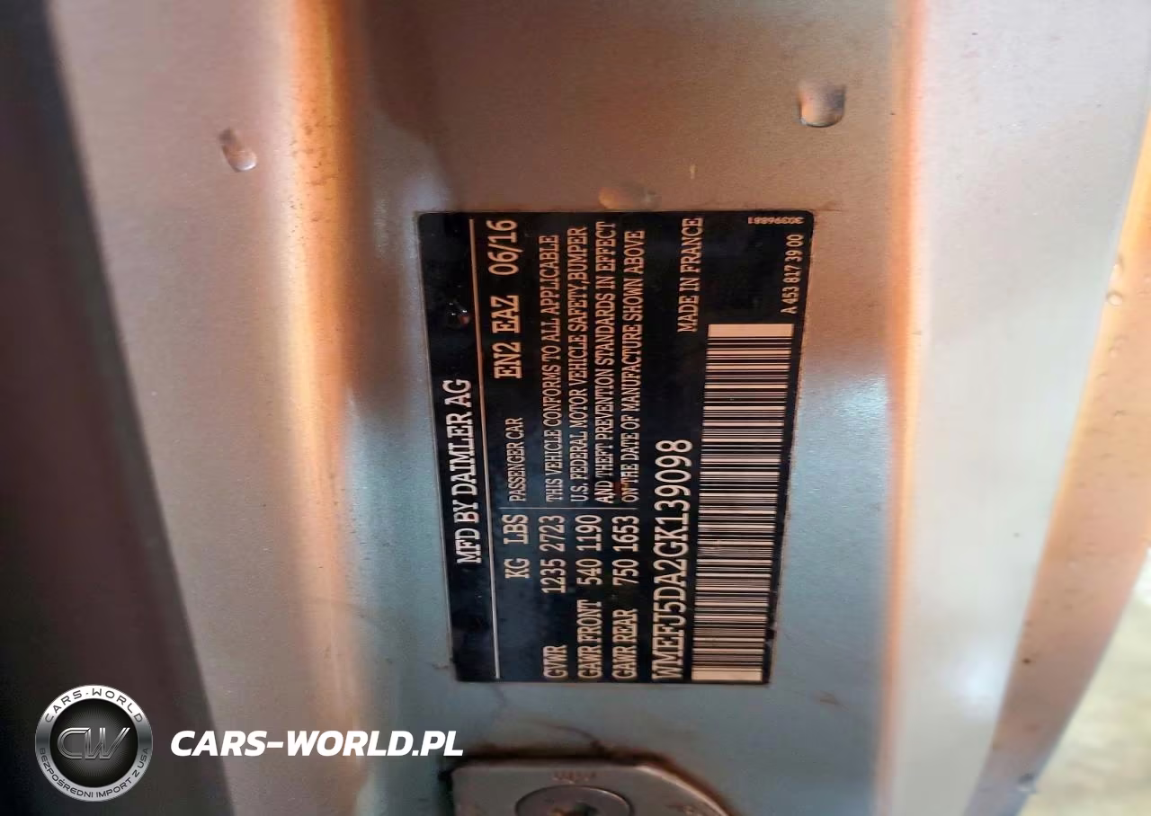 2016 Smart Fortwo VIN:WMEFJ5DA2GK139098 - 12
