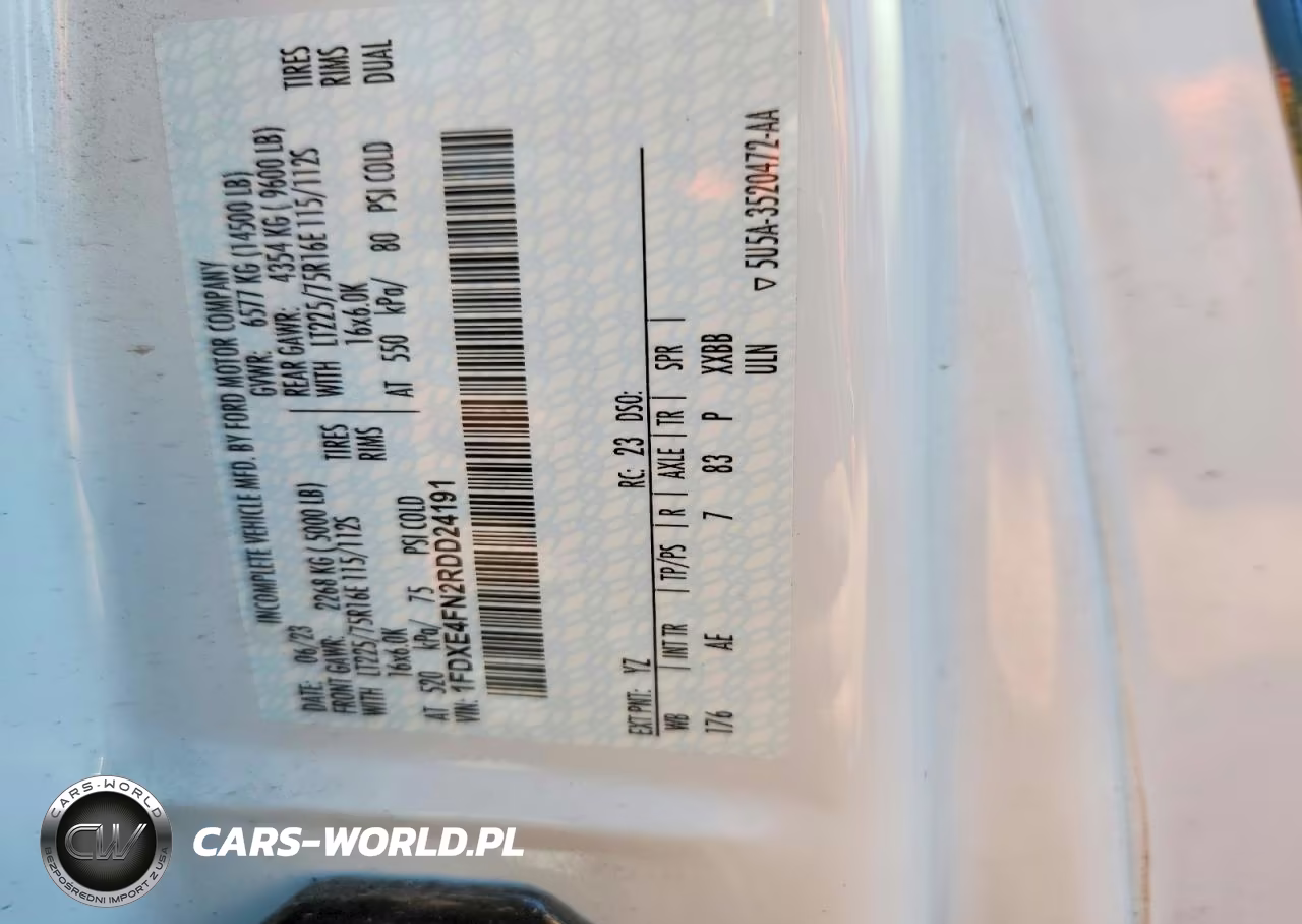 2024 Ford E450 Box Truck VIN:1FDXE4FN2RDD24191 - 13