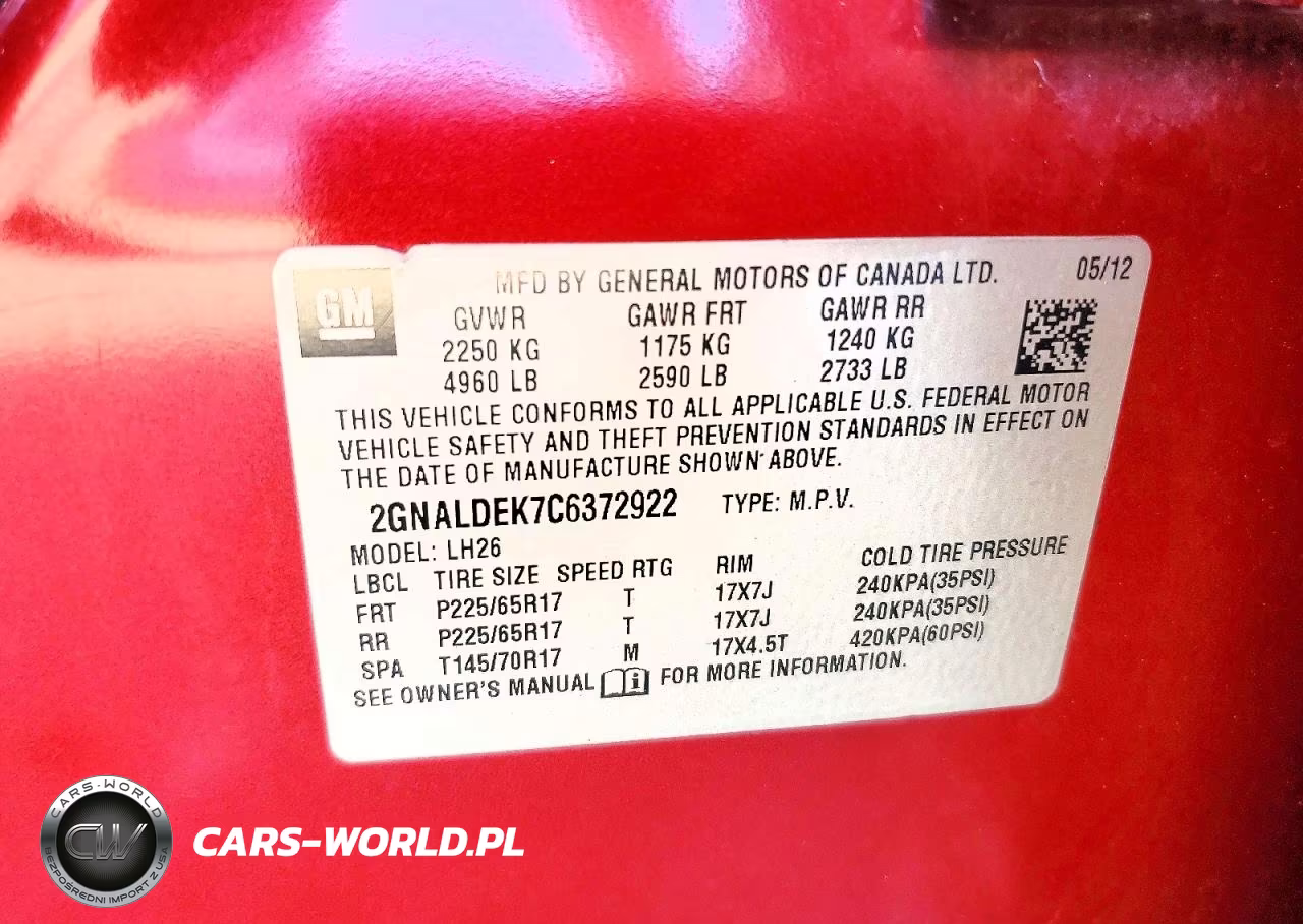 2012 Chevrolet Equinox Lt VIN:2GNALDEK7C6372922 - 13