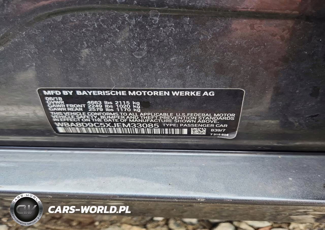 2018 BMW 330 Xi VIN:WBA8D9C5XJEM33085 - 12