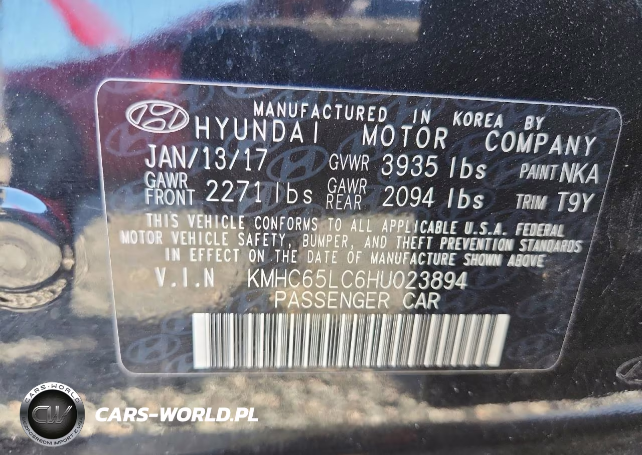 2017 Hyundai Ioniq Blue VIN:KMHC65LC6HU023894 - 12
