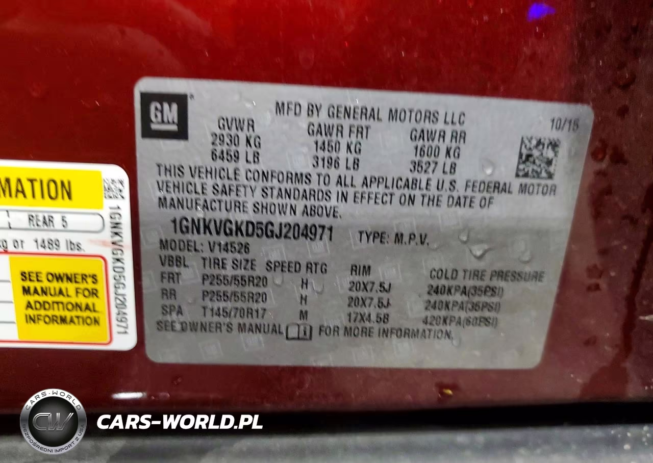 2016 Chevrolet Traverse Lt VIN:1GNKVGKD5GJ204971 - 12