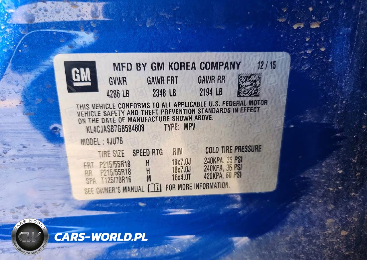 2016 Buick Encore VIN:KL4CJASB7GB584808 - 12