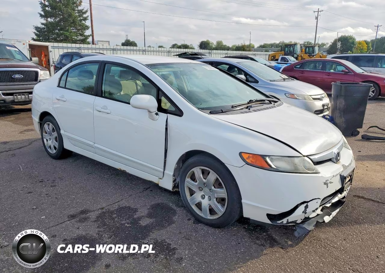 2007 Honda Civic Lx VIN:1HGFA16537L017546 - 4