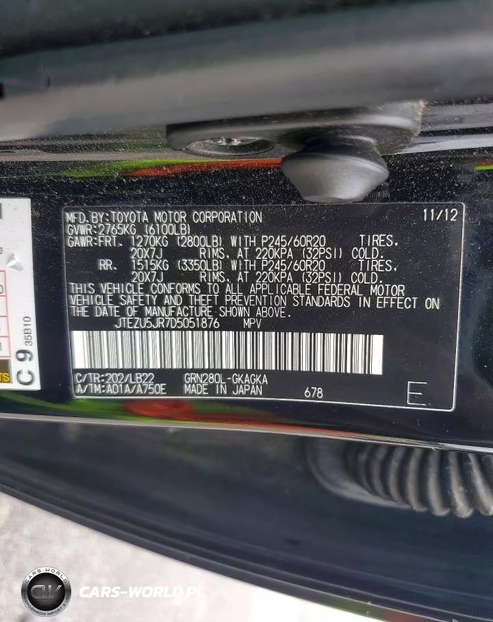 2013 Toyota 4Runner Sr5 VIN:JTEZU5JR7D5051876 - 13