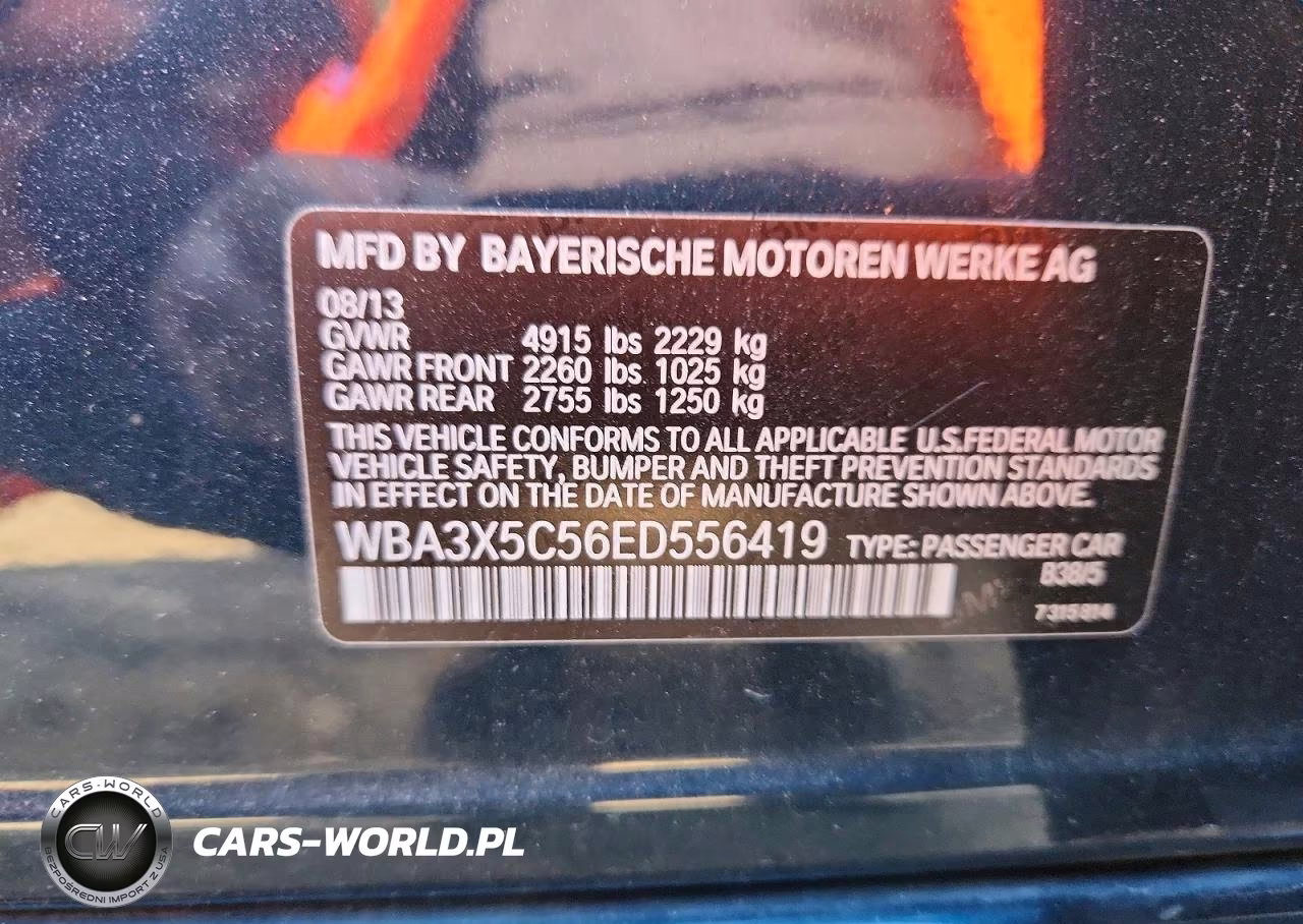 2014 BMW 328 Xigt VIN:WBA3X5C56ED556419 - 12