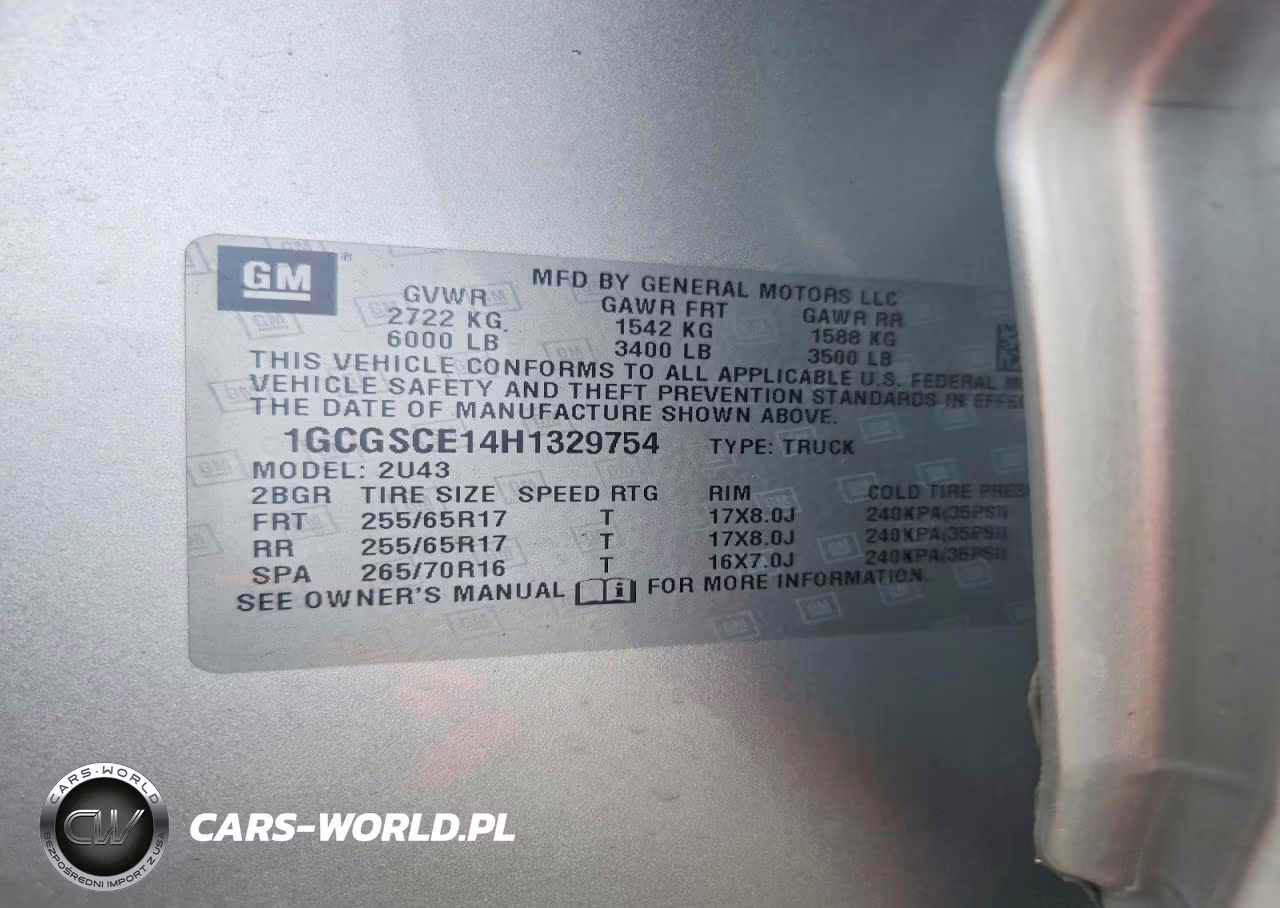 2017 Chevrolet Colorado Lt VIN:1GCGSCE14H1329754 - 12