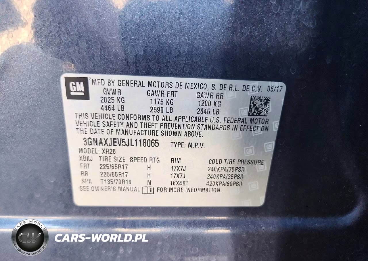 2018 Chevrolet Equinox Lt VIN:3GNAXJEV5JL118065 - 13