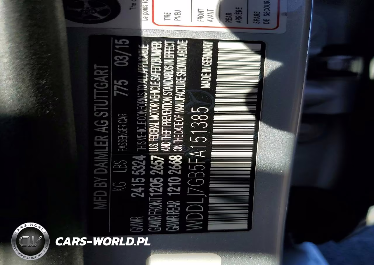 2015 Mercedes-Benz Cls 63 Amg S-Model VIN:WDDLJ7GB5FA151385 - 12