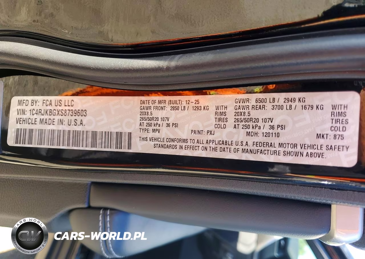 2025 Jeep Grand Cherokee L Limited VIN:1C4RJKBGXS8739603 - 13