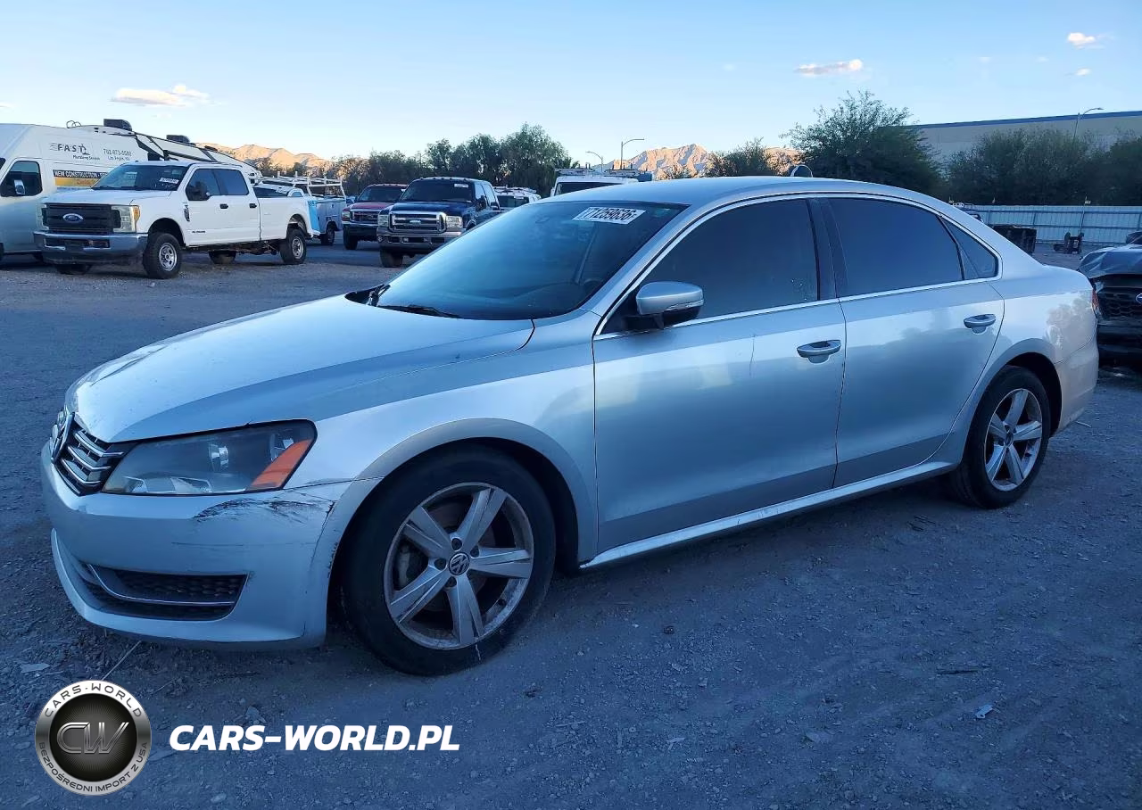 2013 Volkswagen Passat Se VIN:1VWBP7A34DC017617 - 1