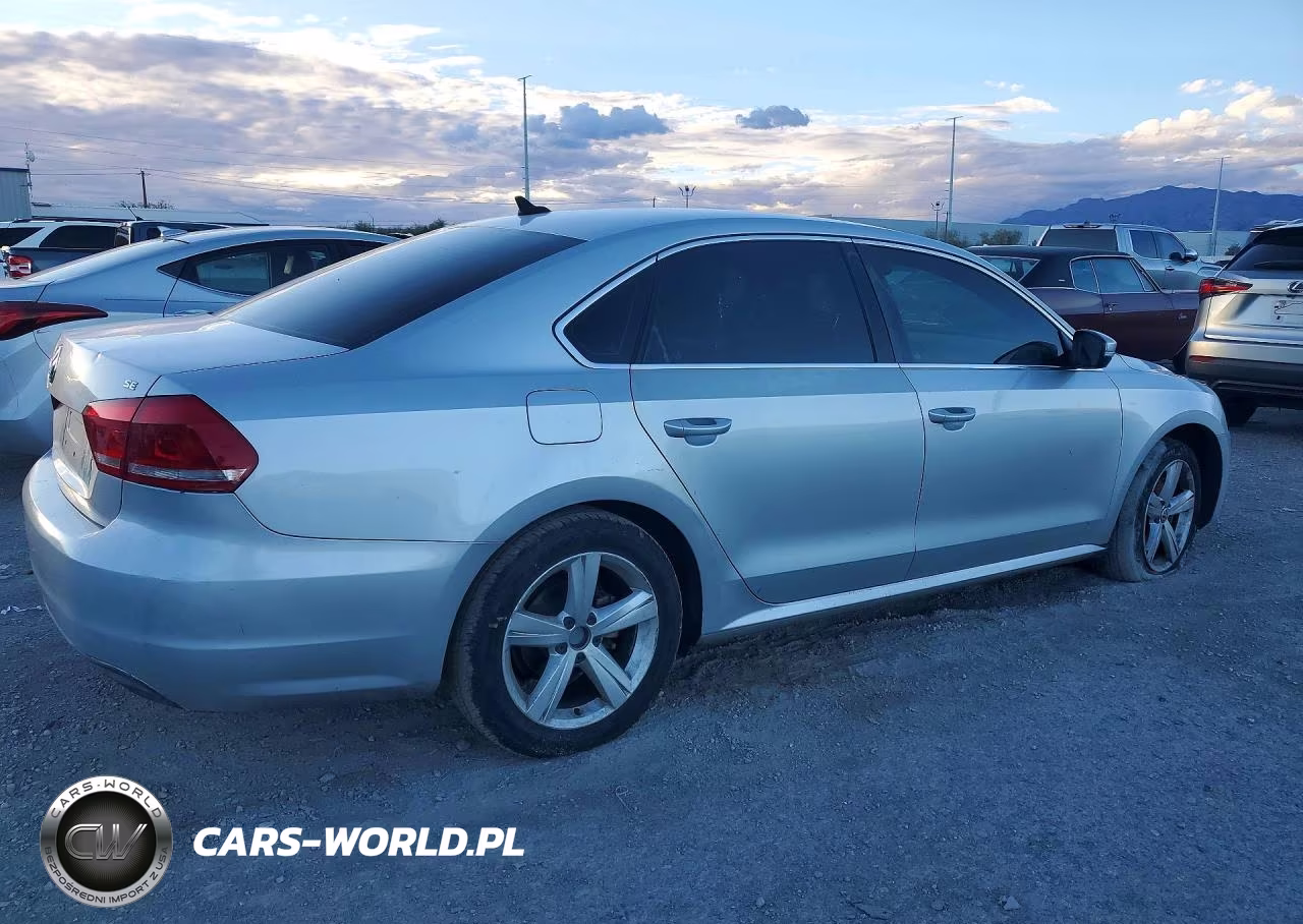 2013 Volkswagen Passat Se VIN:1VWBP7A34DC017617 - 3