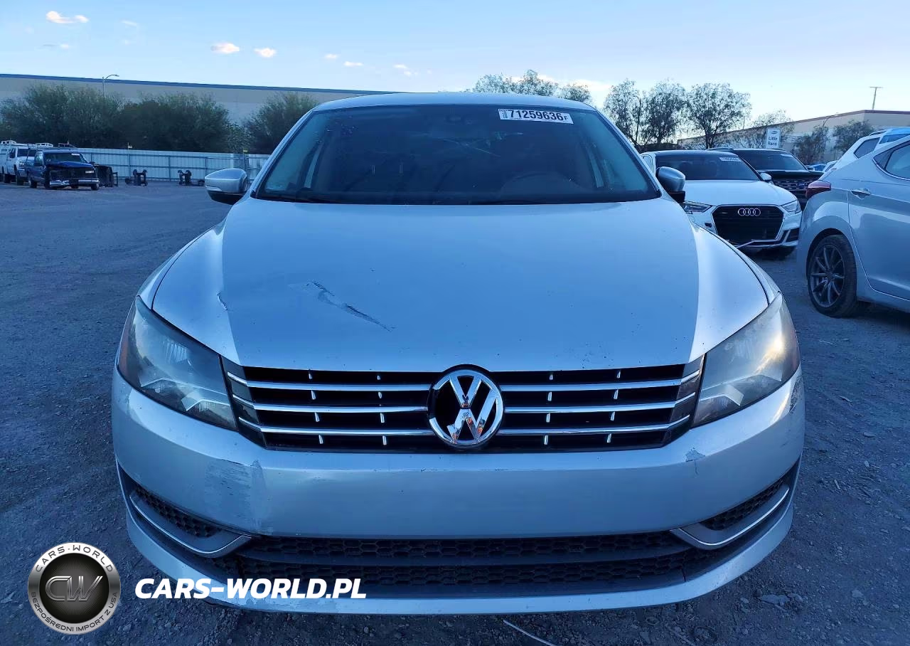 2013 Volkswagen Passat Se VIN:1VWBP7A34DC017617 - 5