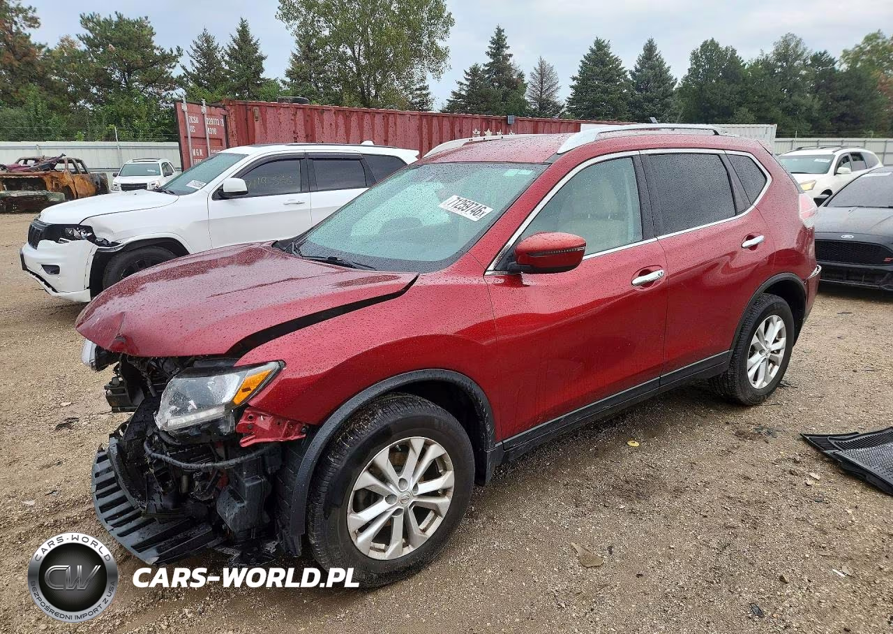 2016 Nissan Rogue Sv VIN:KNMAT2MV6GP600391 - 1