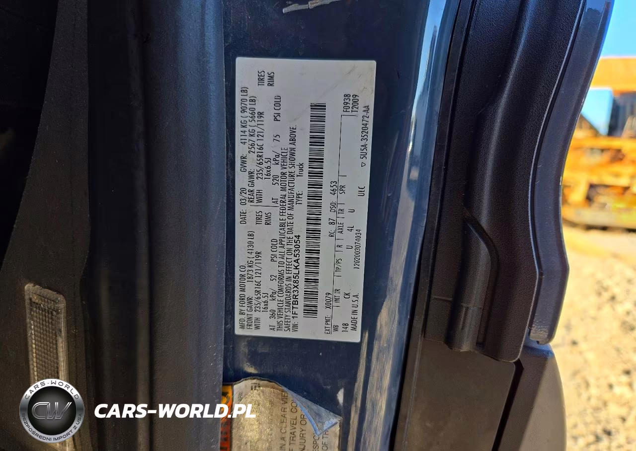 2020 Ford Transit 250 Delivery Van VIN:1FTBR3X85LKA53054 - 12