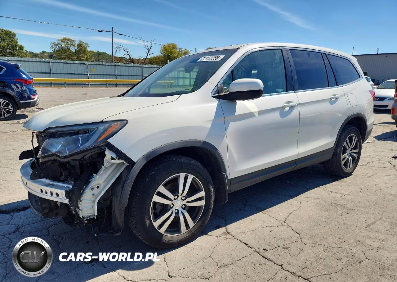 2017 Honda Pilot Exl VIN:5FNYF6H81HB096250 - 1