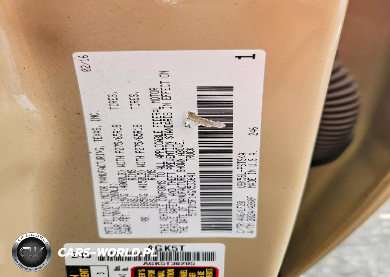 2016 Toyota Tundra Sr5 VIN:5TFDY5F14GX533641 - 12