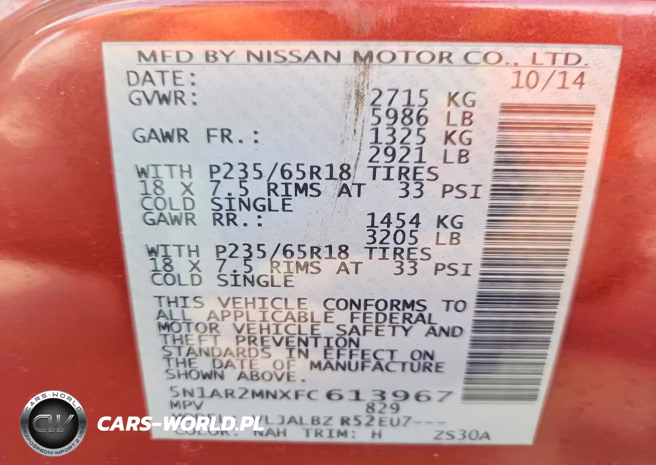 2015 Nissan Pathfinder S VIN:5N1AR2MNXFC613967 - 13