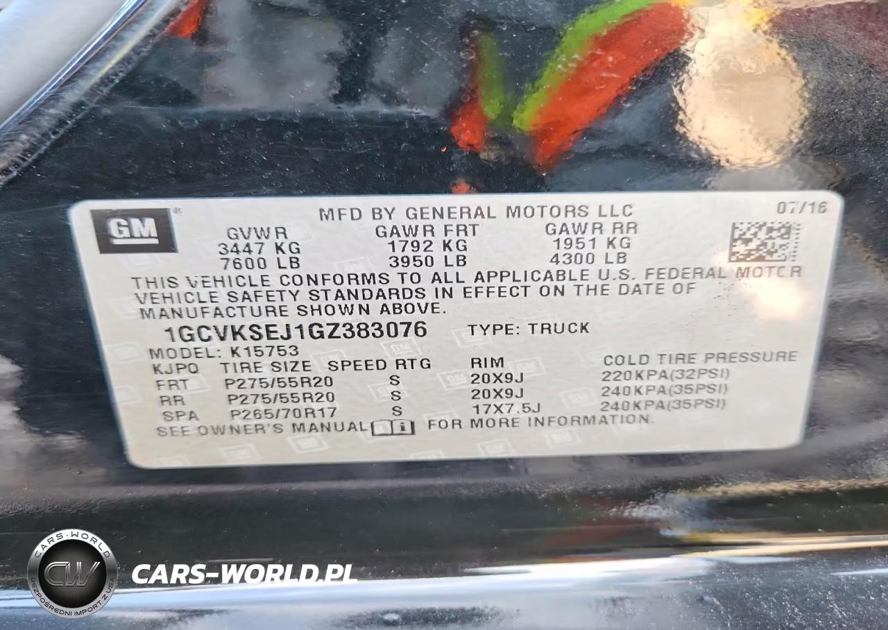 2016 Chevrolet Silverado K1500 Ltz VIN:1GCVKSEJ1GZ383076 - 12