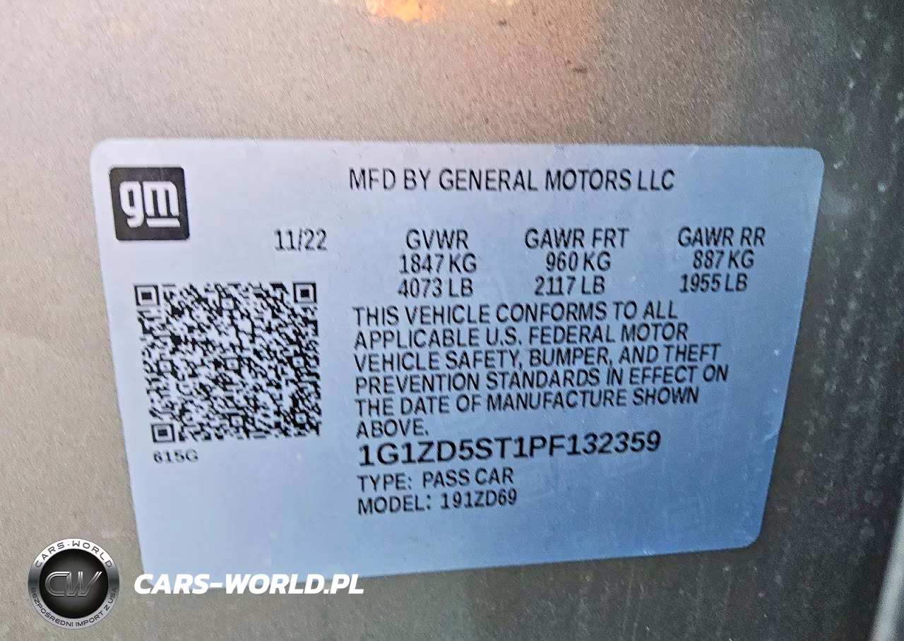 2023 Chevrolet Malibu Lt VIN:1G1ZD5ST1PF132359 - 12