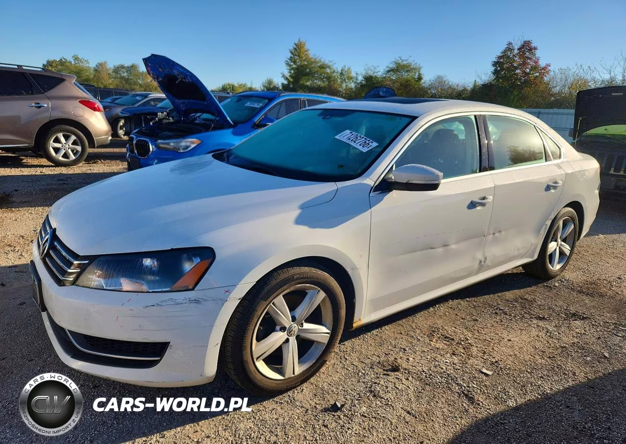 2013 Volkswagen Passat Se VIN:1VWBP7A34DC123145 - 1