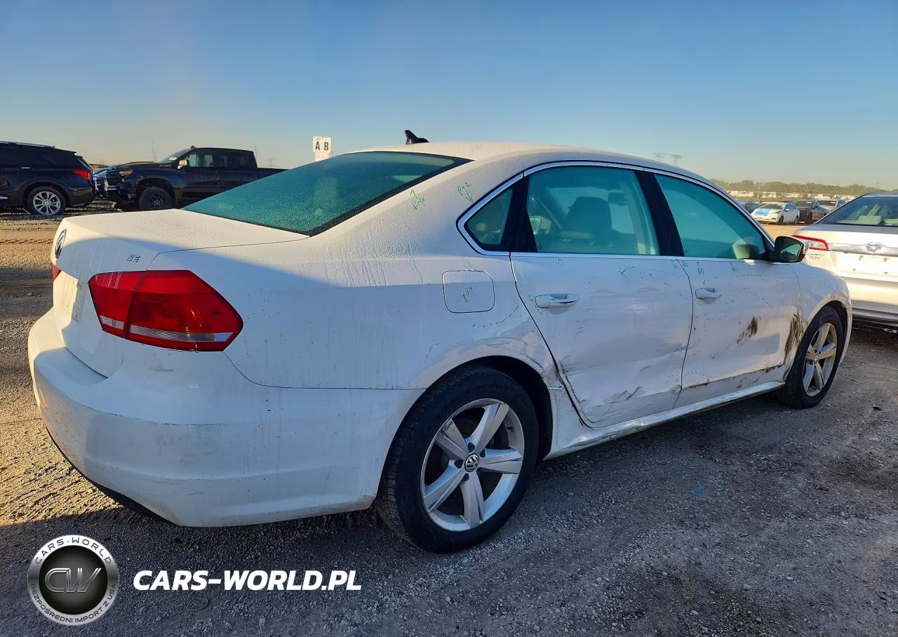 2013 Volkswagen Passat Se VIN:1VWBP7A34DC123145 - 3