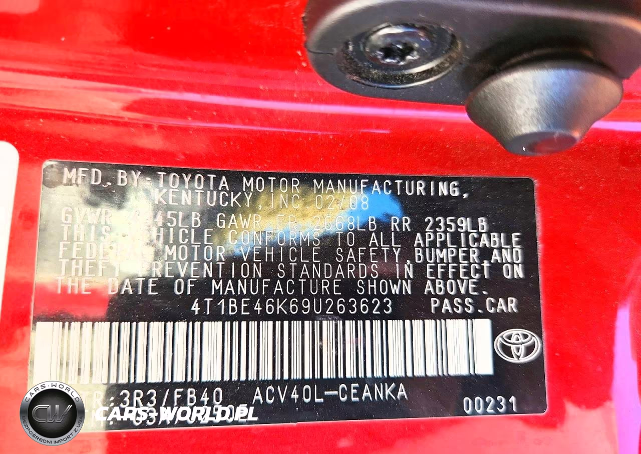 2009 Toyota Camry Le VIN:4T1BE46K69U263623 - 13
