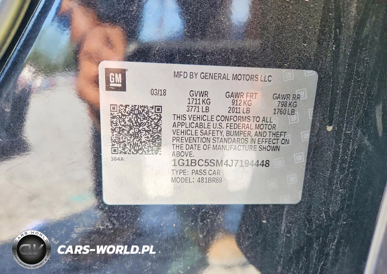 2018 Chevrolet Cruze Ls VIN:1G1BC5SM4J7194448 - 12