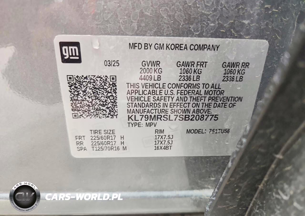 2025 Chevrolet Trailblazer Lt VIN:KL79MRSL7SB208775 - 14