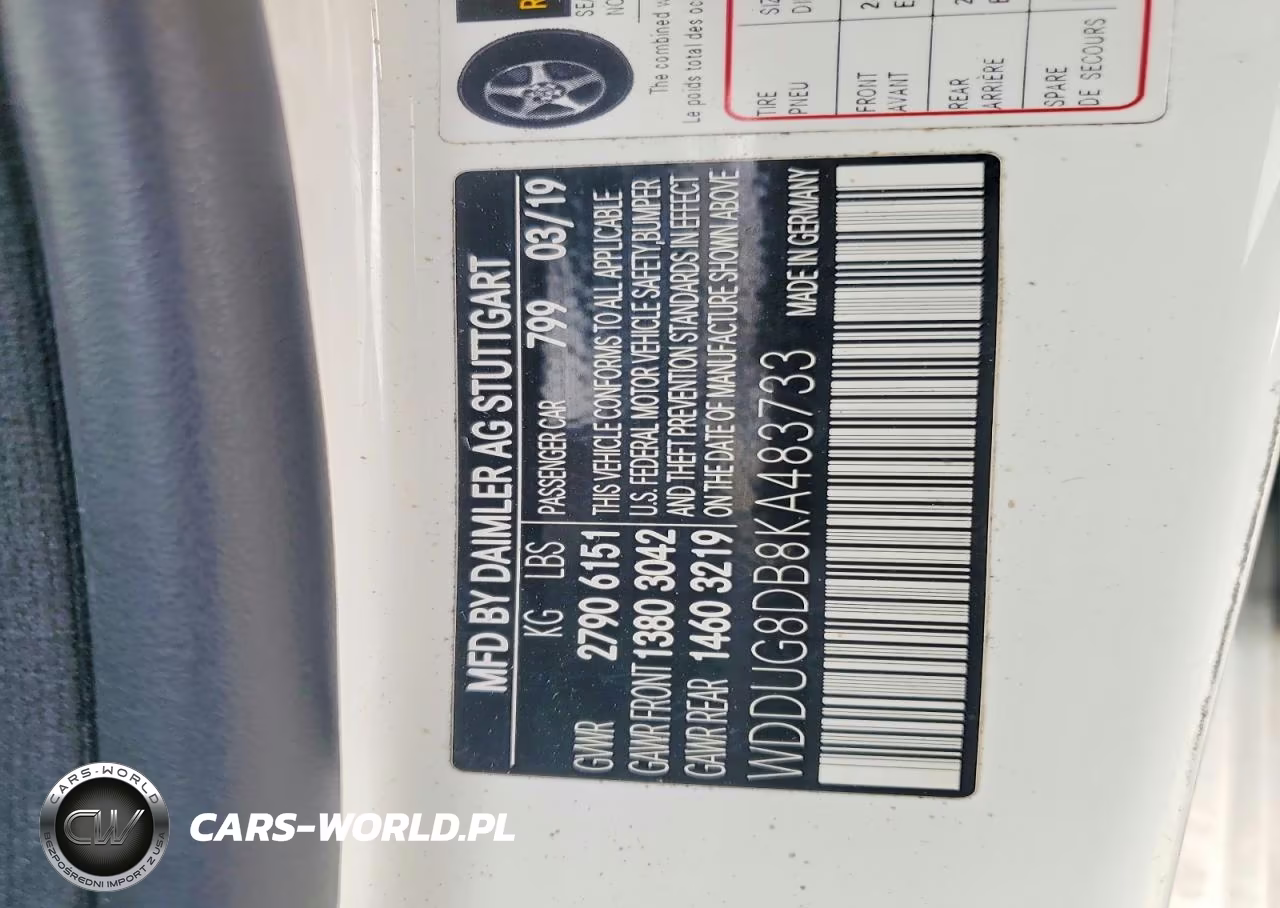 2019 Mercedes-Benz S 560 VIN:WDDUG8DB8KA483733 - 13