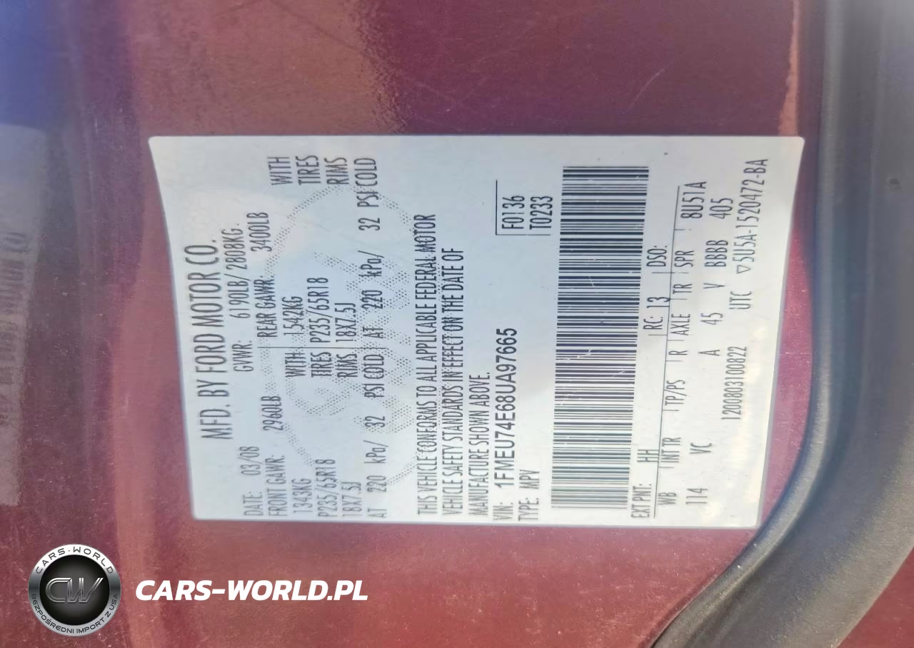 2008 Ford Explorer Eddie Bauer VIN:1FMEU74E68UA97665 - 13